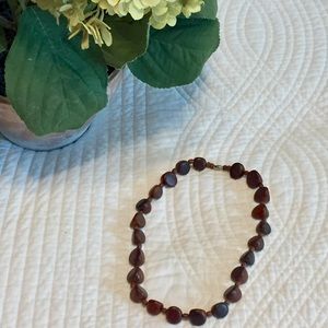 EUC Vintage Boho Wooden Beaded Necklace